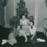 1955 Brenda, Mom and Grammie Christmas Teens